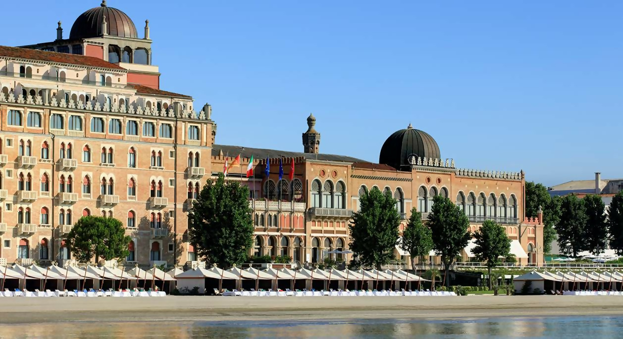 The Excelsior Hotel on the Lido island in Venice