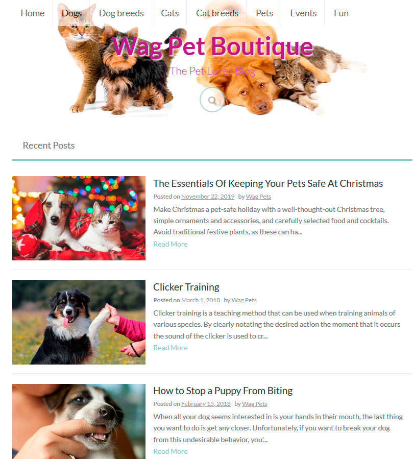 Wag Pet Boutique 2019